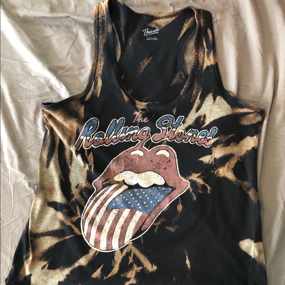 Rolling Stones Bleached Tank Top